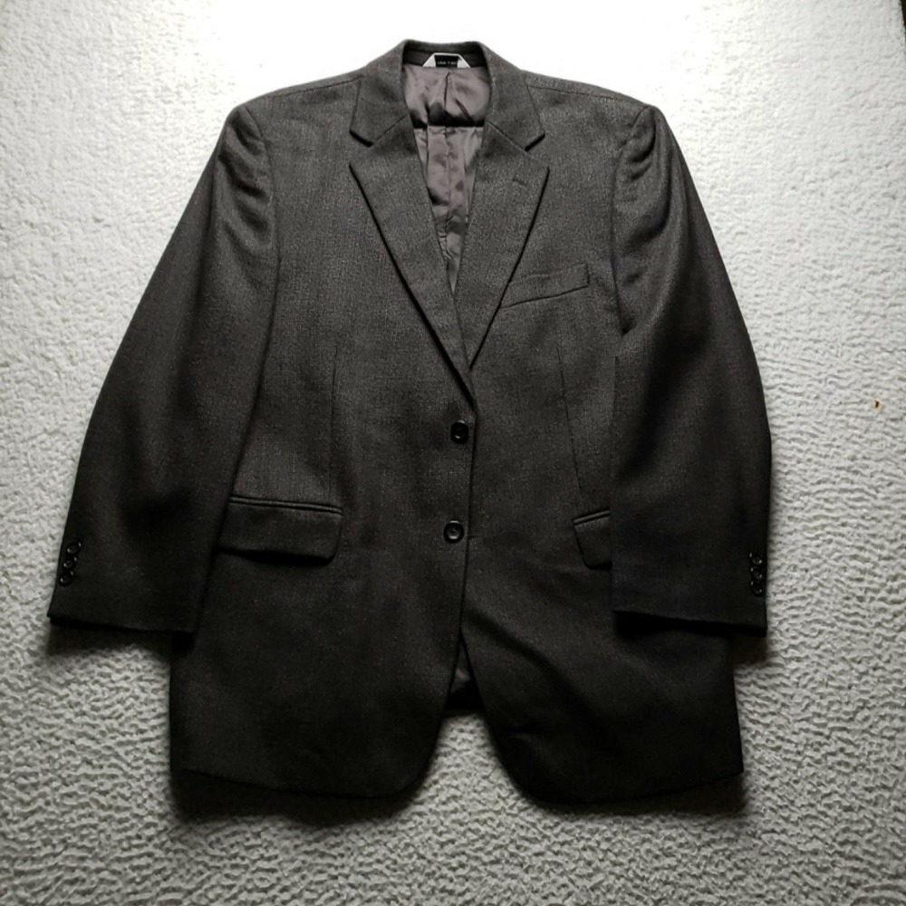 Joseph & Feiss Blazer Mens 42 Regular Gray Lambswool Tweed Sport Coat Jacket